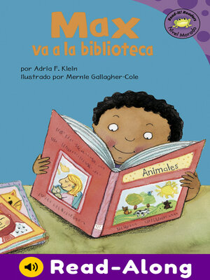 cover image of Max va a la biblioteca